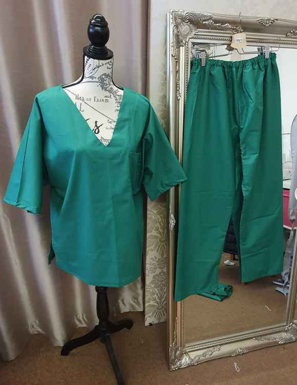 Some of the scrubs that Dawn made Some of the scrubs that Dawn made