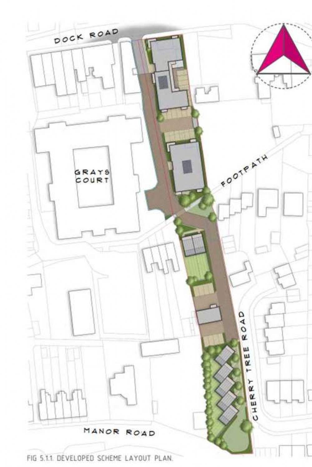 How the site would have been laid out. How the site would have been laid out.