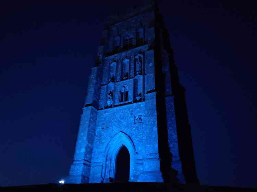 Sam previously lit up the Glastonbury Tor tower on Thursdays to celebrate key workers