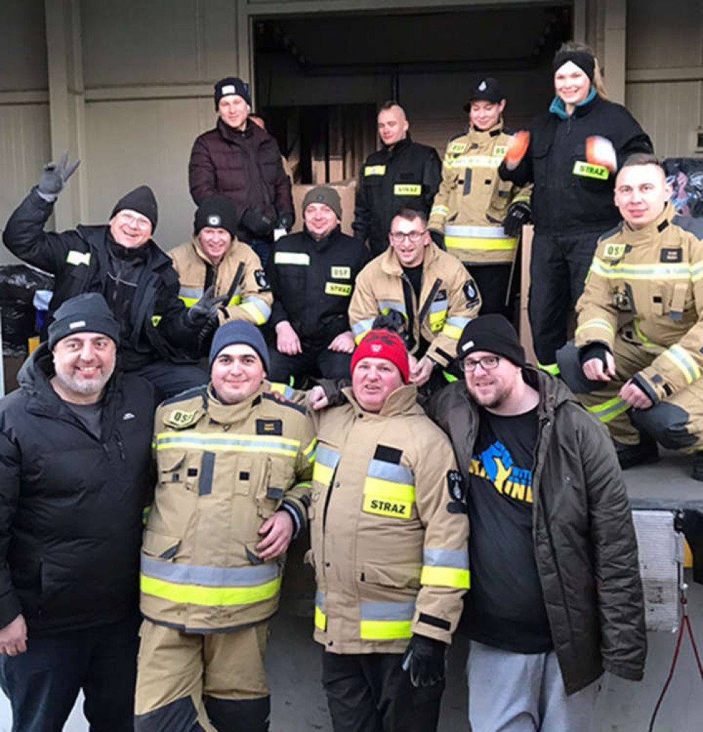 The last mission saw vital aid unloaded with the help of firefighters close to the Ukrainian border in Poland.