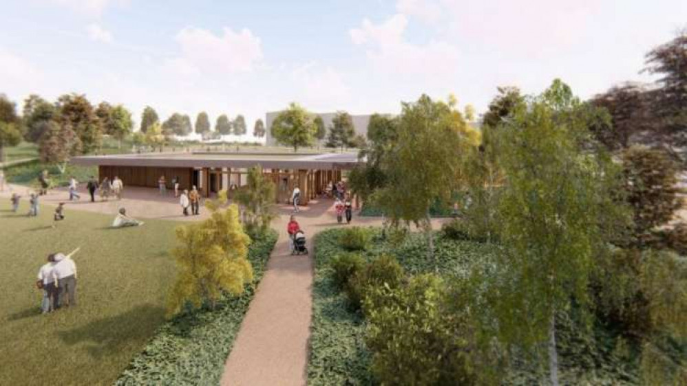 An artist's impression of the new 32 acre public park