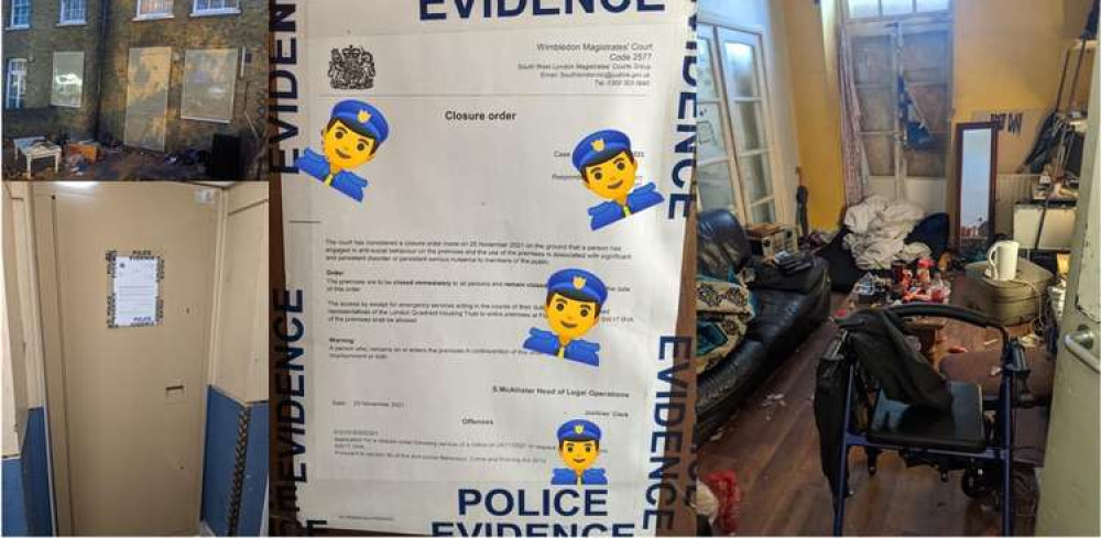 Earlier Closure Order applications granted for both addresses on February 17, 2021 were breached on numerous occasions (Image: Wandsworth Police)