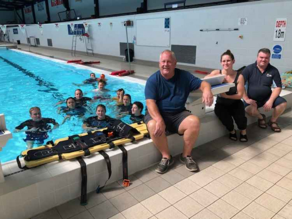 The Greenbank Pool team training at Millfield Pool