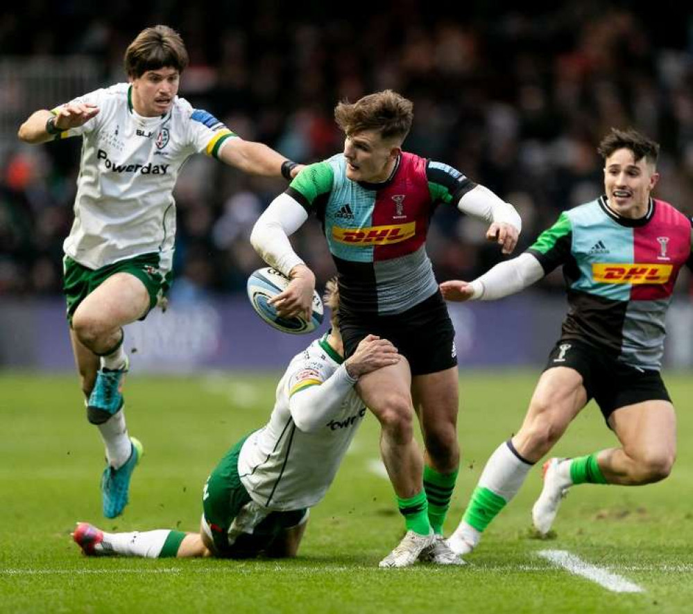 Harlequins were second best to London Irish in this West London Derby. Credit: JMP/Juan Gasparini for @harlequins.