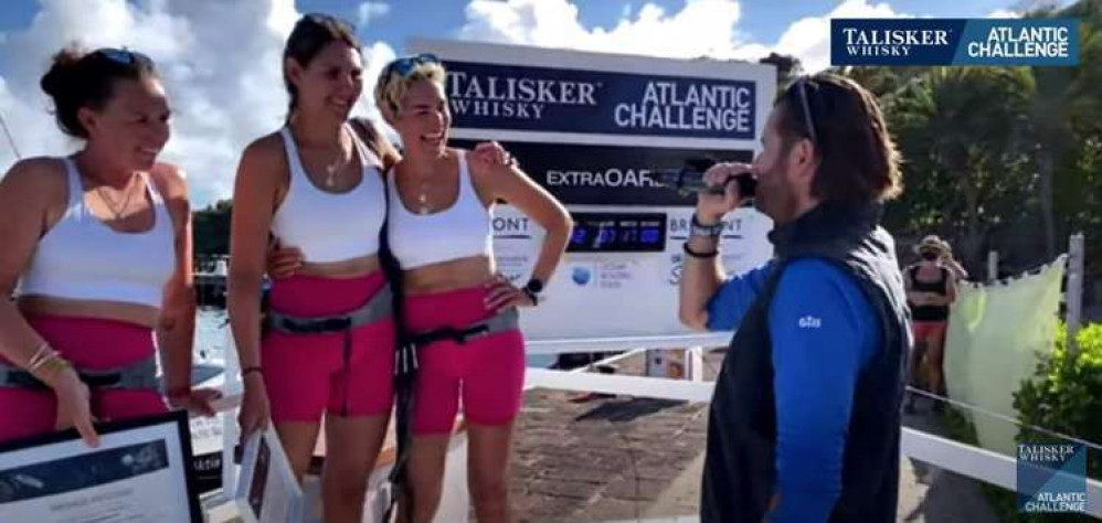 In a post-race interview Kat admitted she felt "wobbly" while Abby was relieved to be on dry land In a post-race interview Kat admitted she felt "wobbly" while Abby was relieved to be on dry land