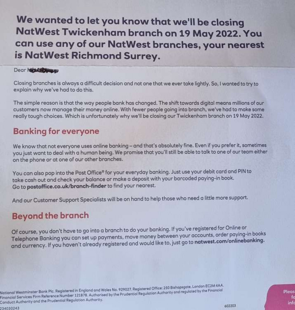Residents have condemned the decision because the move will not only reduce access to services, such as paying in cheques and cash, but will also see the removal of free to use cash machines. Residents have condemned the decision because the move will not only reduce access to services, such as paying in cheques and cash, but will also see the removal of free to use cash machines.
