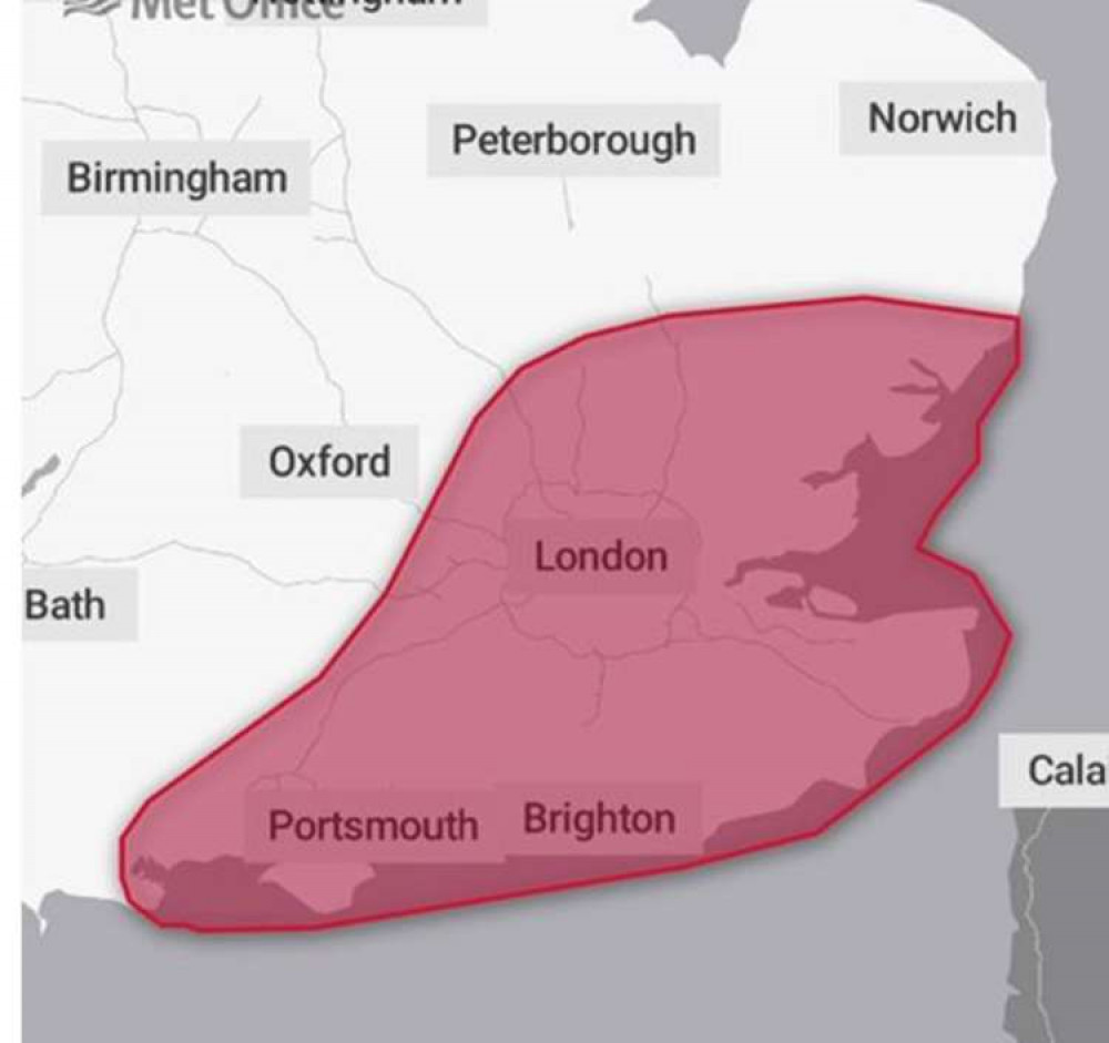 Residents has been warned to stay indoors after the Storm Eunice warning was upgraded to 'red' overnight.