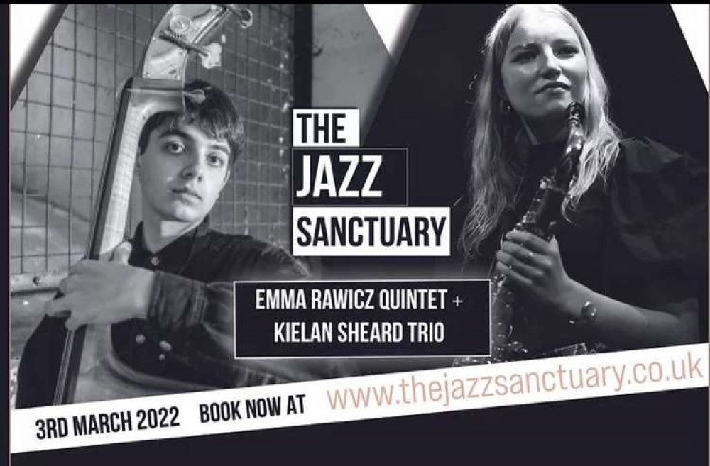 Thursday - A truly exciting and explosive night featuring two of the fastest rising stars in the UK jazz scene – the Emma Rawicz Quintet and the Kielan Shead Trio.