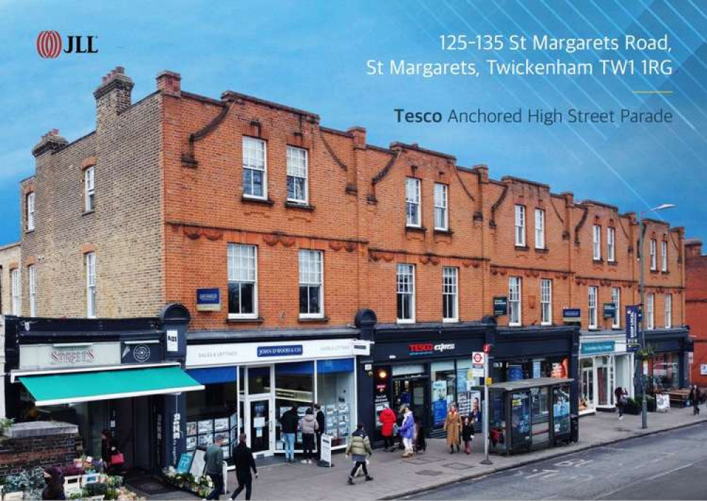 The historic St Margarets shopping parade is up for sale with an asking price of just under £7.7million.