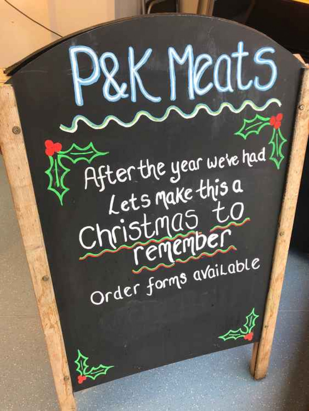 A sign at P&K Meats A sign at P&K Meats