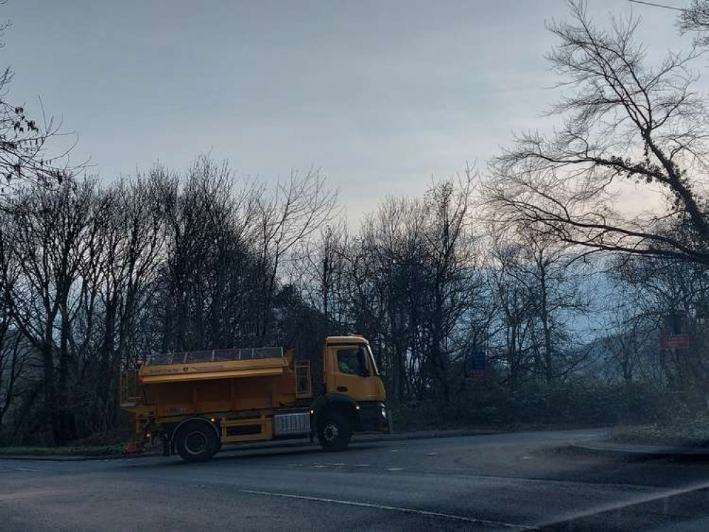 You are not likely to see one of these anytime soon. A gritter out in North Somerset December 21 You are not likely to see one of these anytime soon. A gritter out in North Somerset December 21