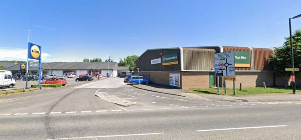 The existing Lidl store and former Travis Perkins site. Picture: Google Maps.