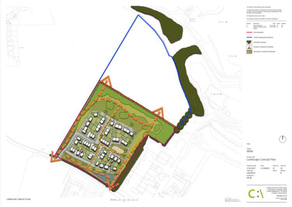 The proposed landscape of the housing development at Underwood. Image taken from the planning application