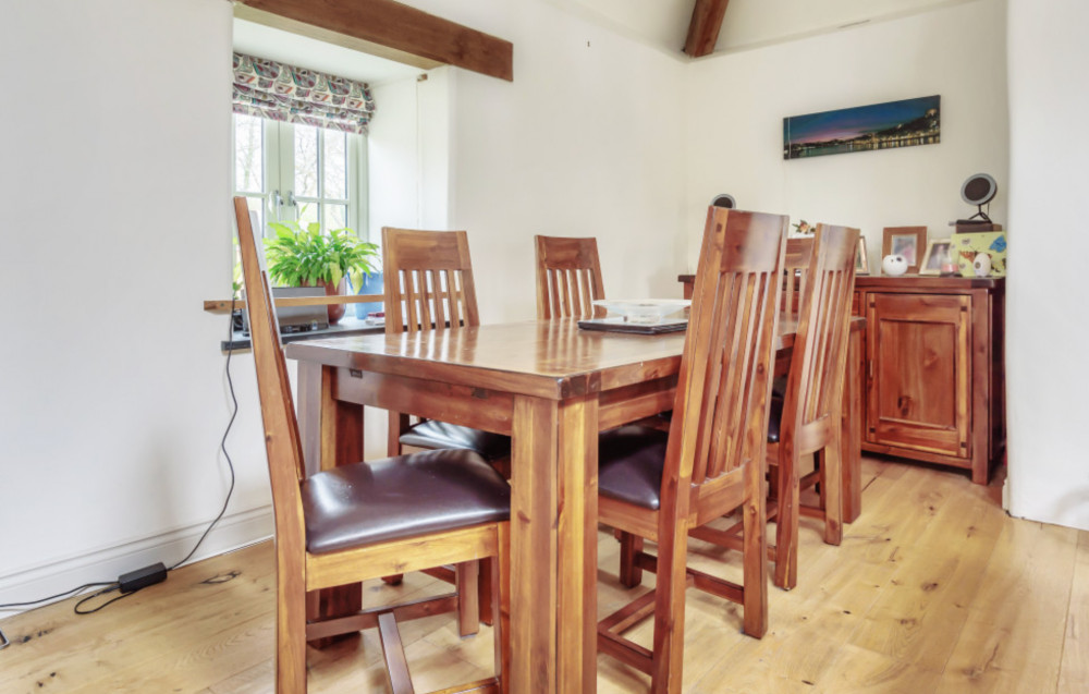 Dining area. See this three bed property in Sithney. 