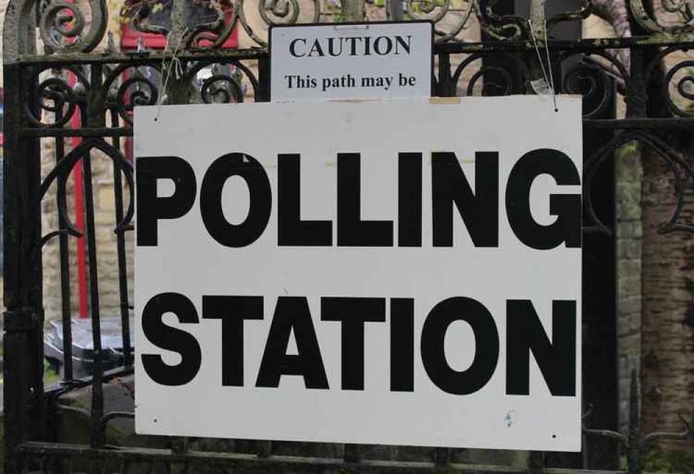 A local polling station, taken during the local elections in May.