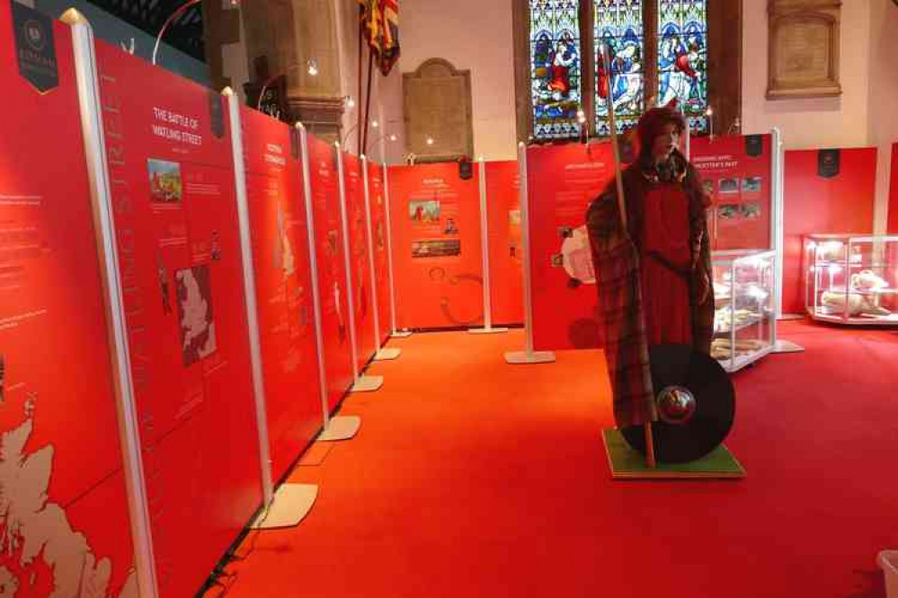 Standing proud: Boudica in the exhibition in St Peter's Church