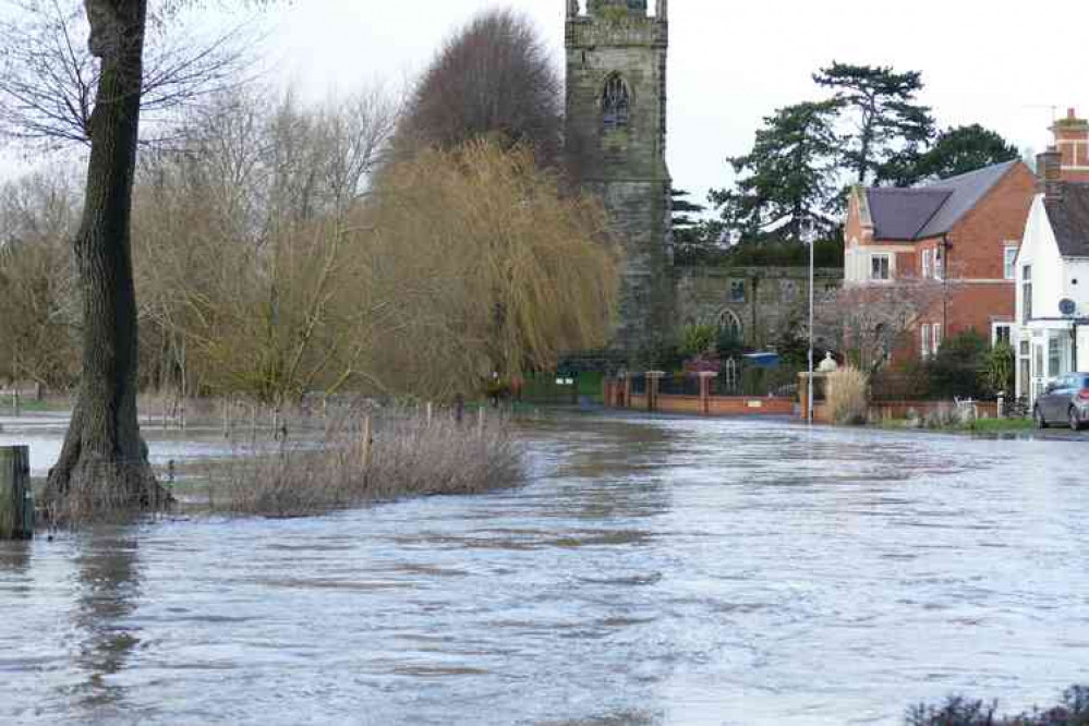 No hiding place: The River Anker overwhelms the village