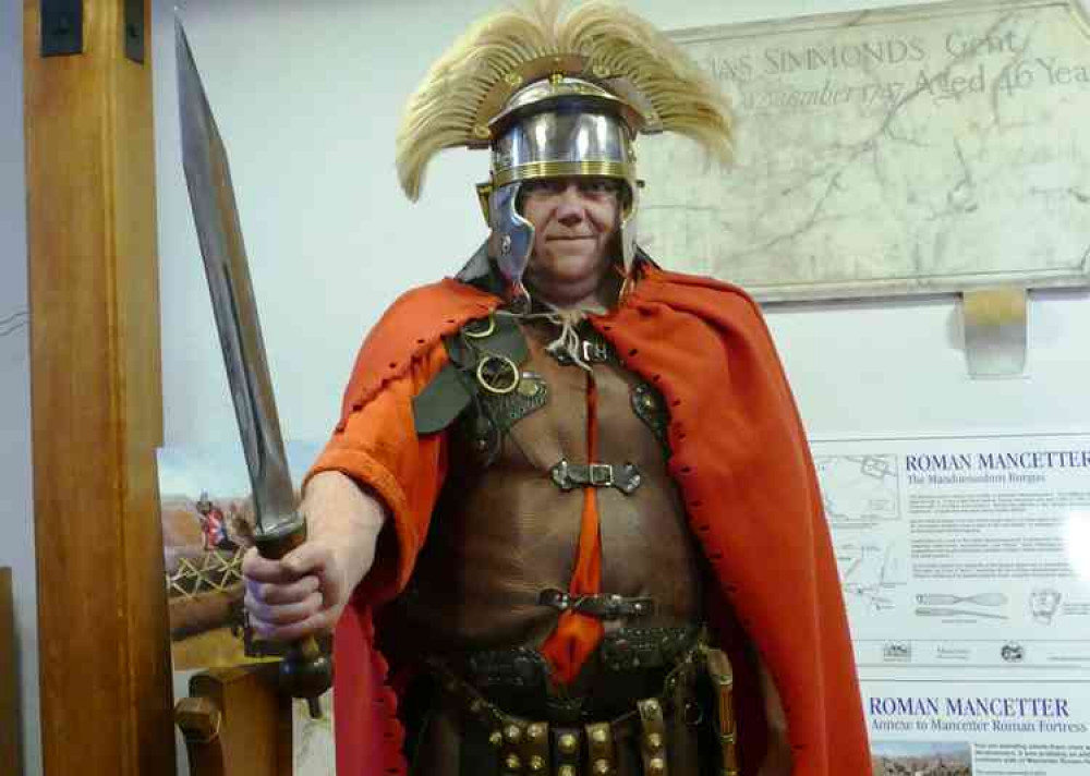 Stand and deliver: Roman soldier and history lecturer Eddie Smallwood