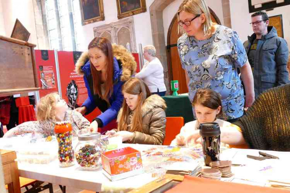 Child's play: Entertaining young members at the heritage centre opening