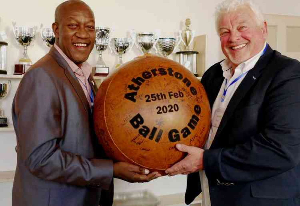 Cup winner: Coventry City FA Cup-winning player Dave Bennett, left, scored the first goal in the 1987 final and with him former Sky Blues player Kirk Stephens