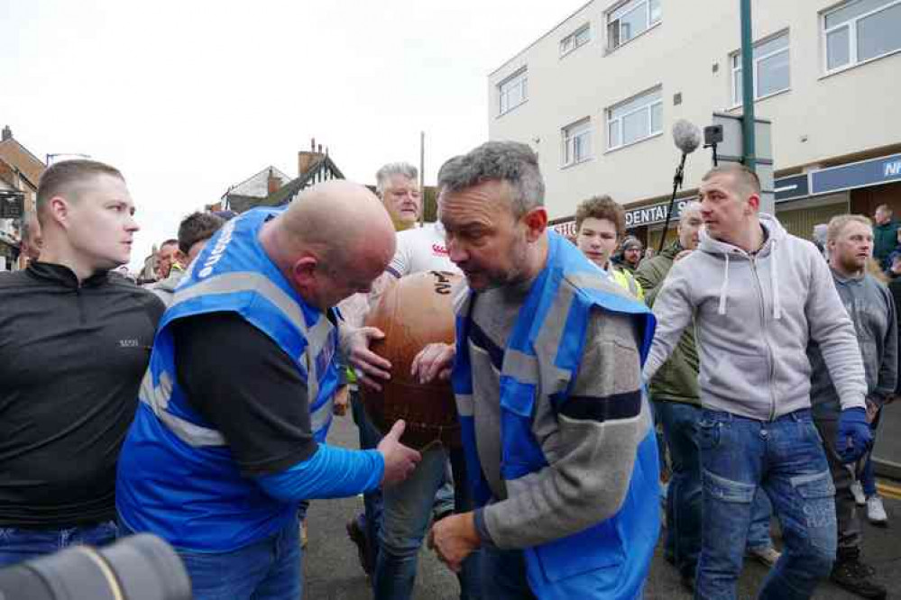 Juggling act: Chief steward Noel Johnston, left, with chief marshall and chairman Rob Bernard