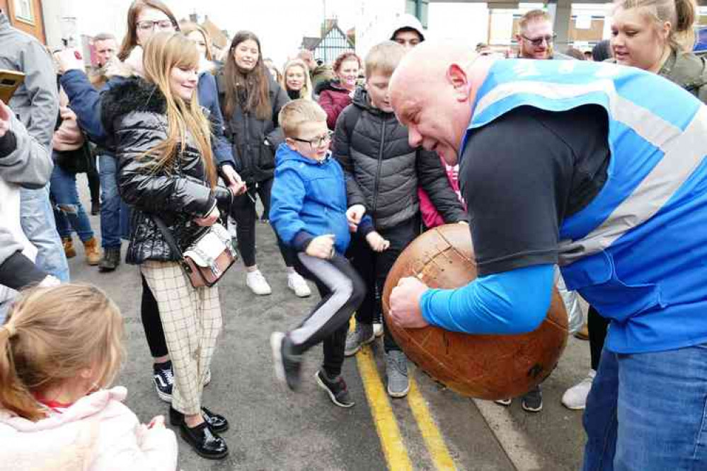 Sticking the boot in: A girl shows how it's done