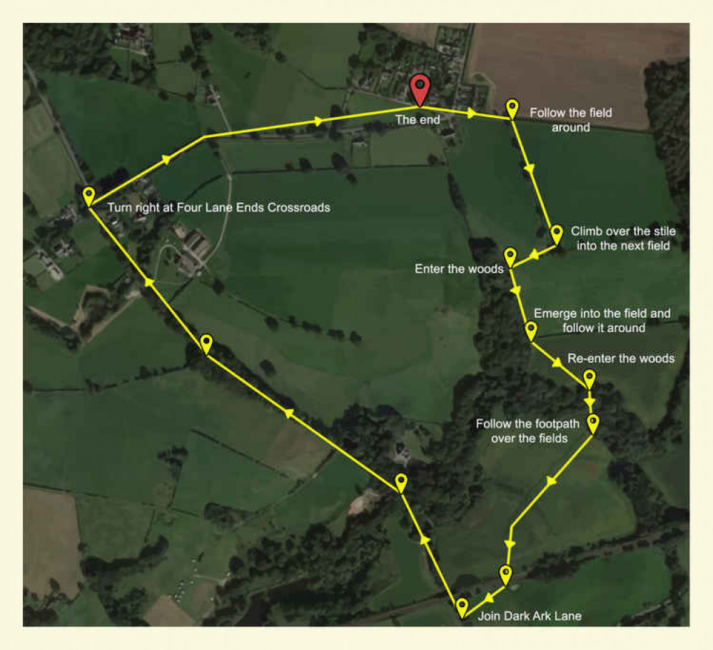 A map of the walk A map of the walk