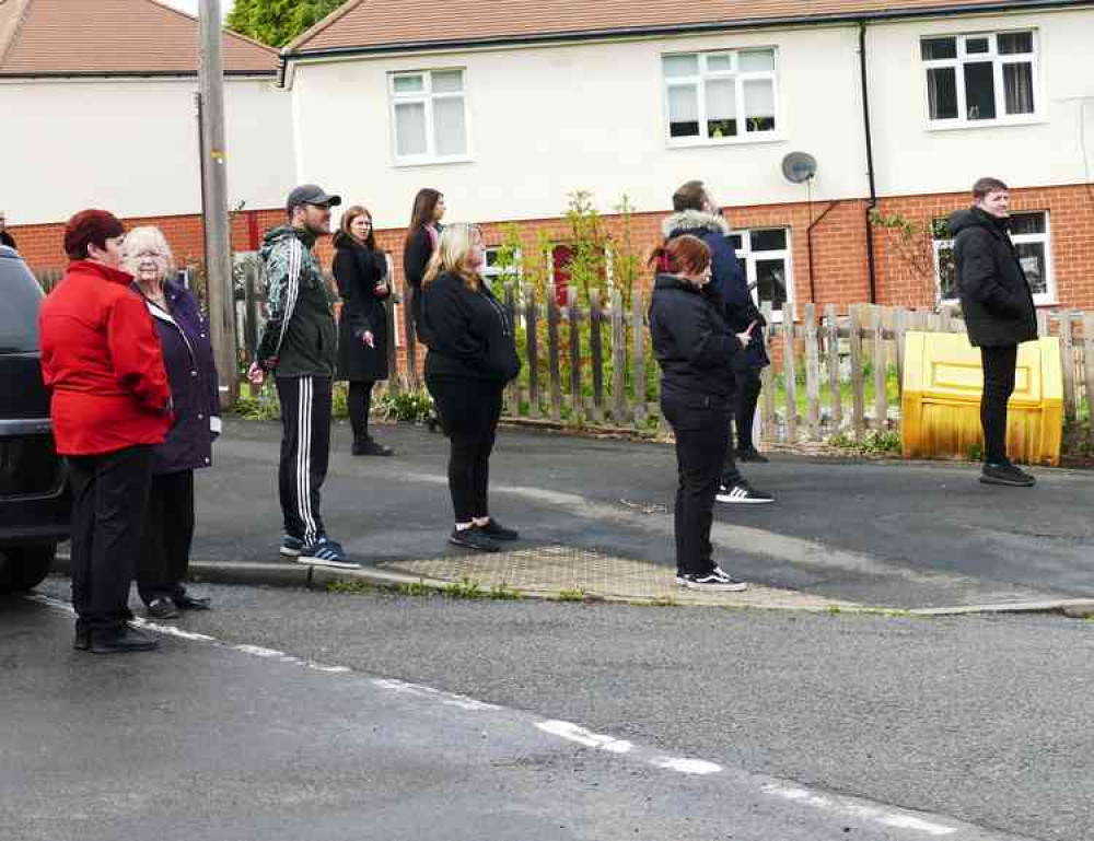 More respect: From those gathered outside her home