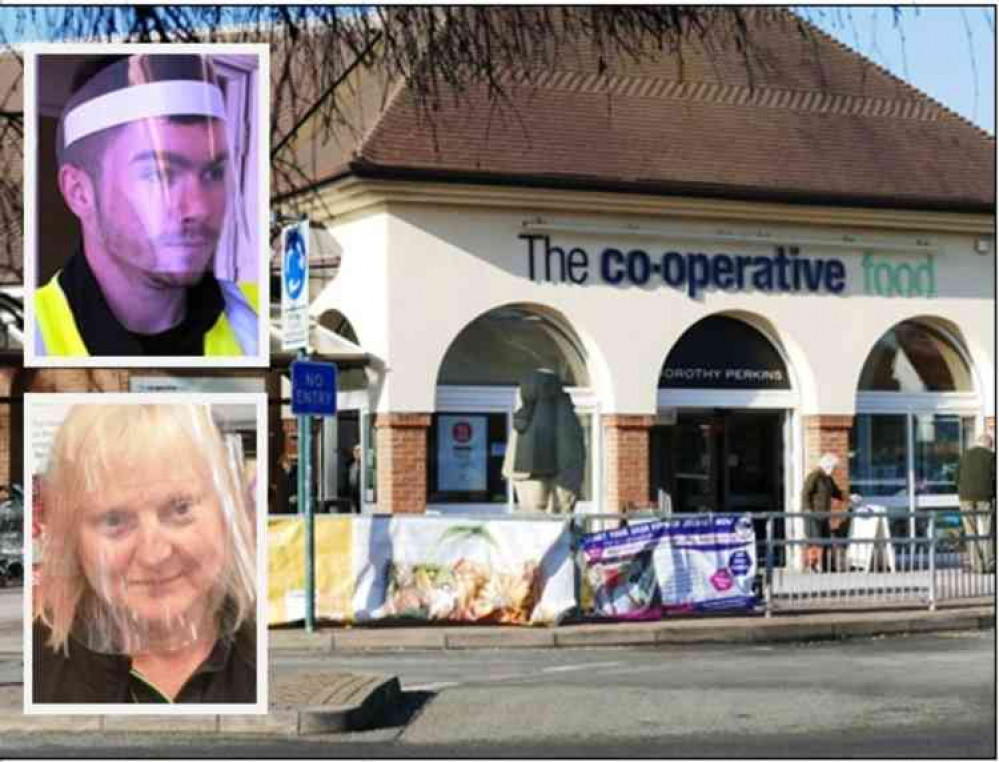 Another layer of protection: The Co-op is offering visors to its frontline staff