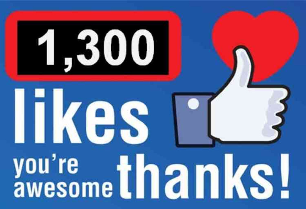 Let's face it: More than 1,300 followers on Facebook