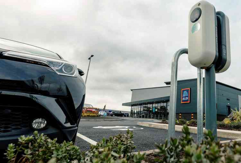 Power to the people: Charging points at new store locations of Aldi