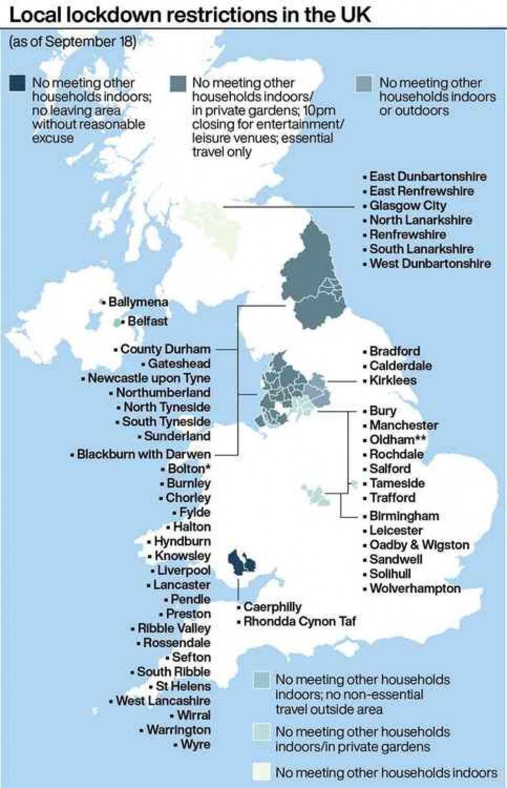 Under lockdown: Restrictions affecting the UK at the moment, with more expected to follow