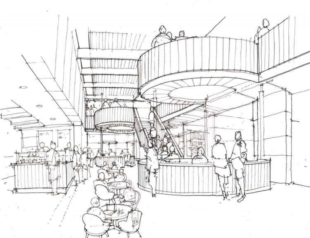 Indicative visual of inside the new building, which will be developed with investment from the FE Capital Transformation Fund Indicative visual of inside the new building, which will be developed with investment from the FE Capital Transformation Fund