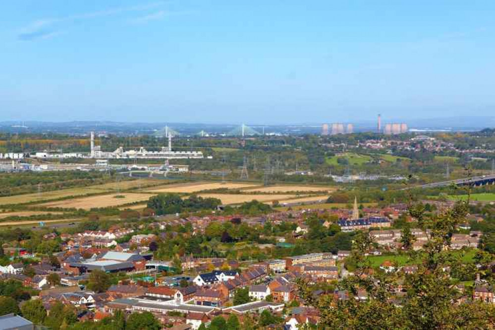 The view of Frodsham from the Hill