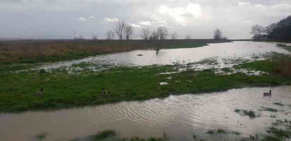 Flooding in Porthkerry Park