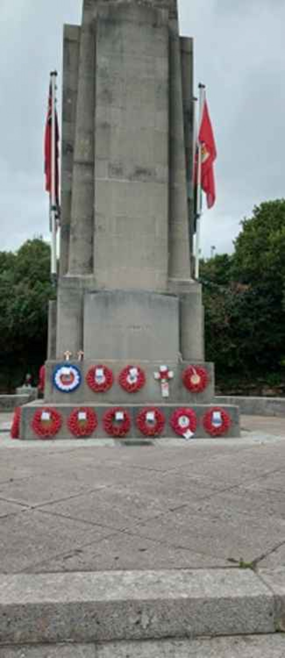 Remembrance Day was marked by a small, socially-distanced service at the Cenotaph