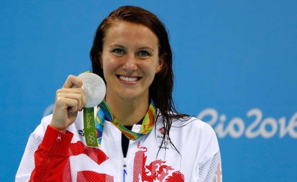 Team GB Olympian Jazz Carlin at the Rio Olympic Games in 2016 Team GB Olympian Jazz Carlin at the Rio Olympic Games in 2016