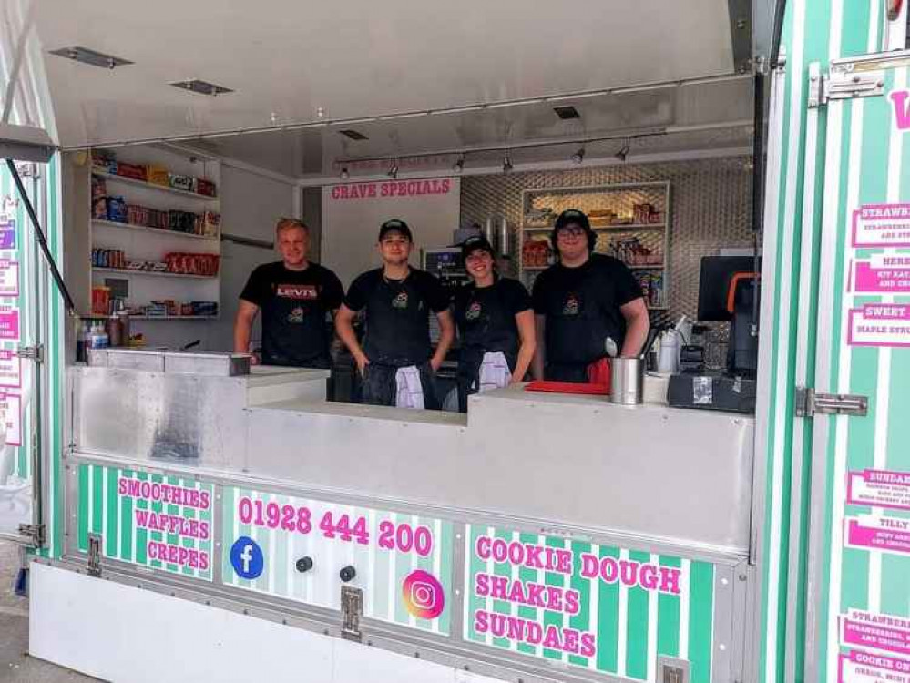 The Crave team serving their delicious desserts from their Bridge Lane unit The Crave team serving their delicious desserts from their Bridge Lane unit