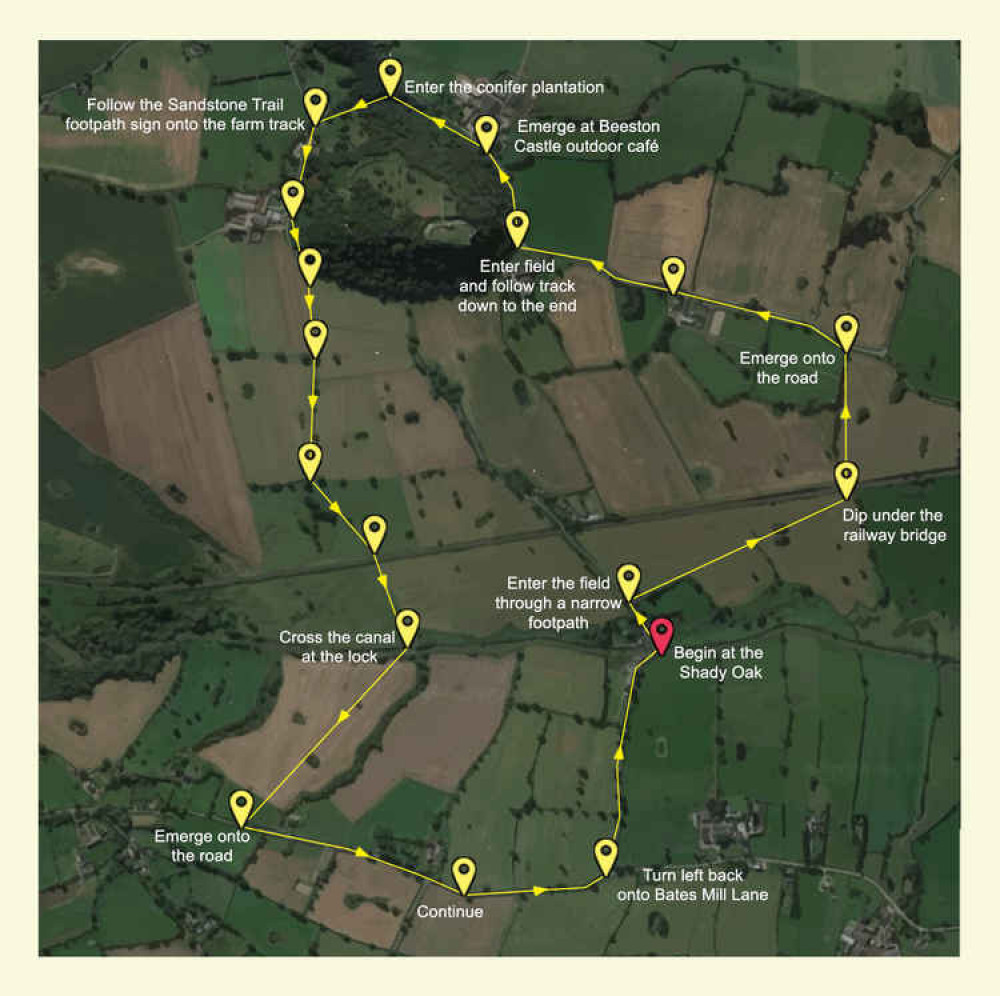 A map of your route A map of your route