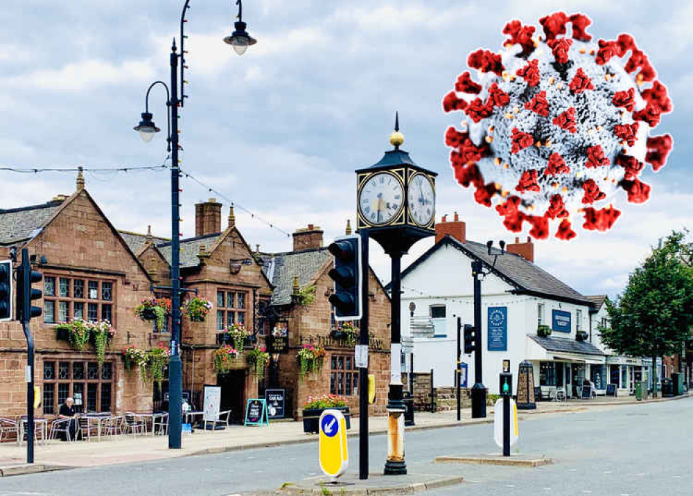 The Covid-19 rate now sits at 69 per 100,000 of the population in Cheshire The Covid-19 rate now sits at 69 per 100,000 of the population in Cheshire