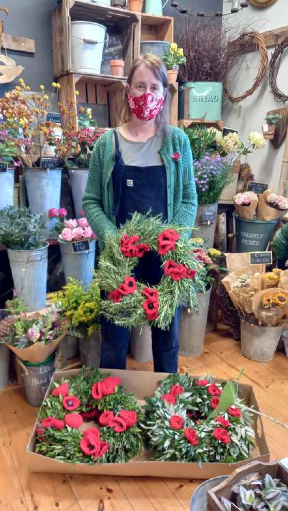 Huge thanks from MDC to Street-based 'Luce Loves Flowers' (pictured) and Glastonbury florist 'Abundiflora' who created the eco-wreaths Huge thanks from MDC to Street-based 'Luce Loves Flowers' (pictured) and Glastonbury florist 'Abundiflora' who created the eco-wreaths