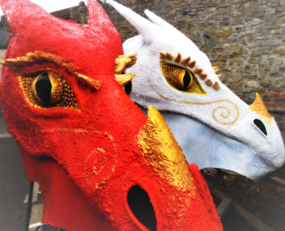 Come and meet the Glastonbury dragons