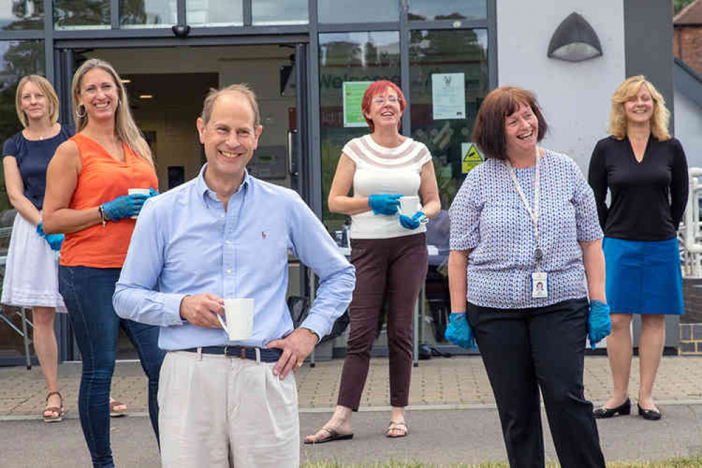 The Earl of Wessex dropped into the store to help out on June 16th.