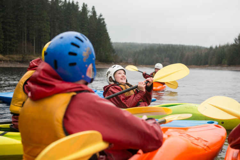 Learning water skills.