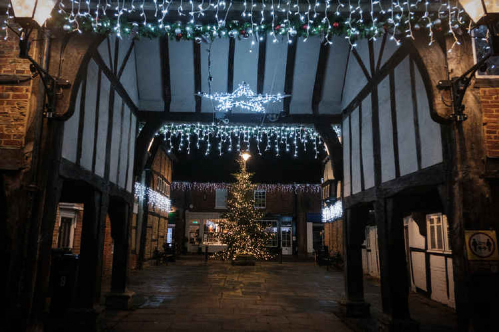 Godalming is all lit up for Christmas. Photo courtesy of Matthew Gordon Photography.