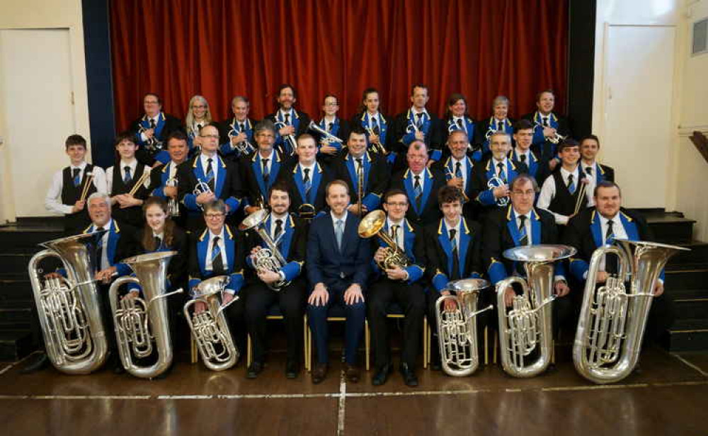 Godalming Band in a photo taken before the pandemic struck.