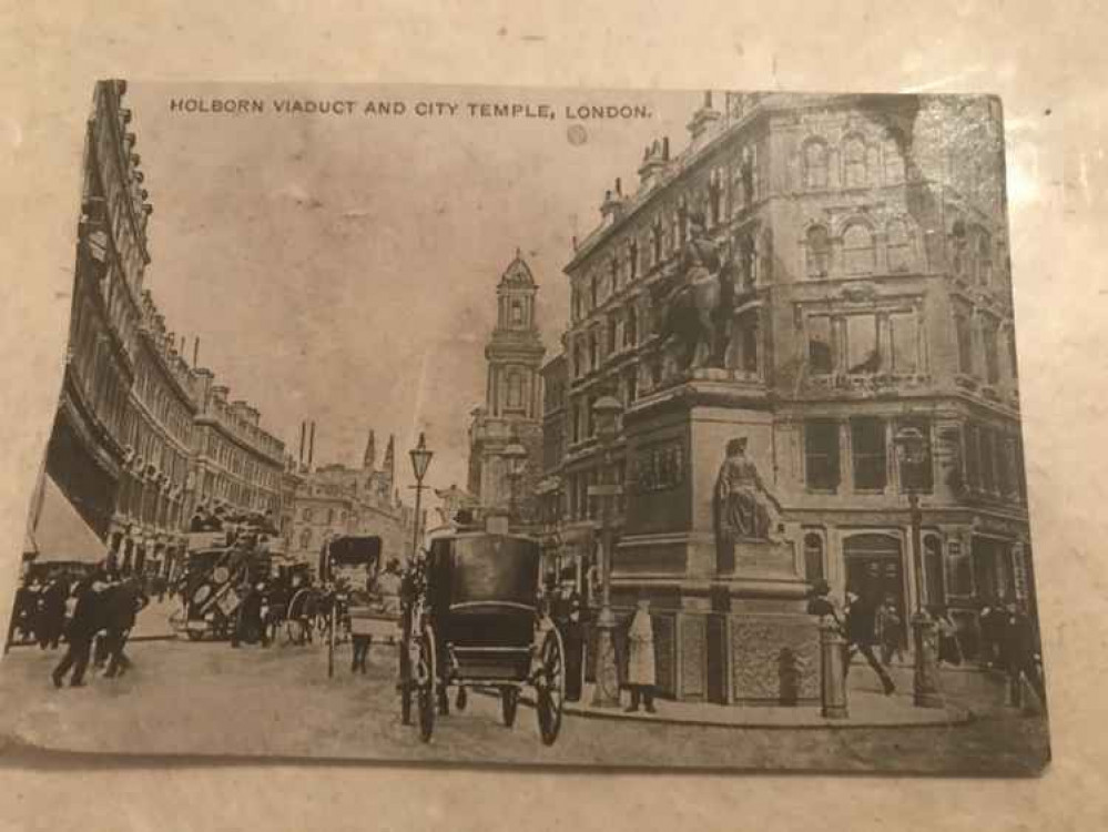 A busy street view of Holborn.