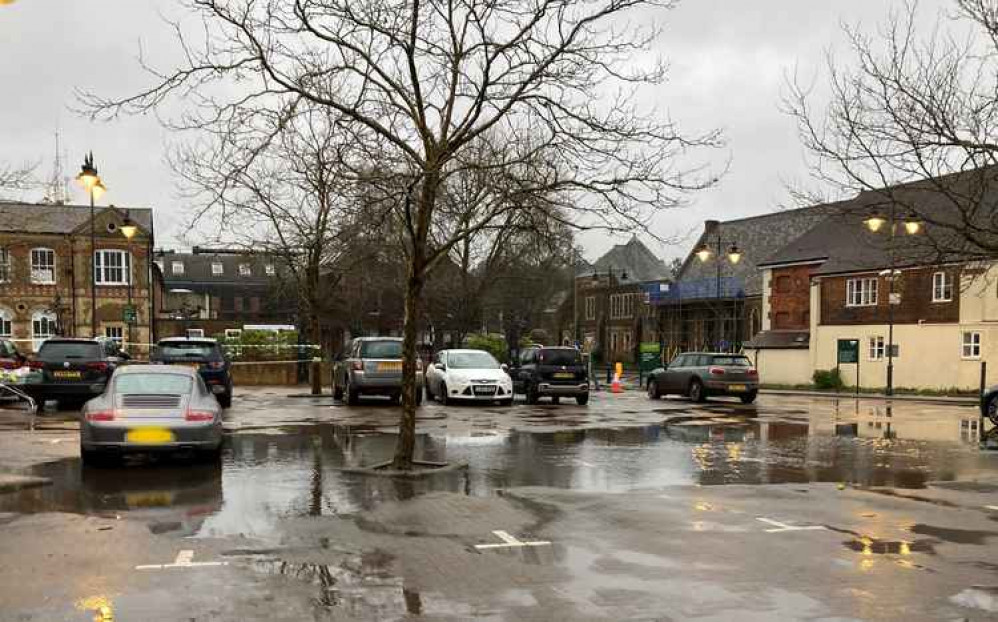 Waitrose car park just before 9 this morning.