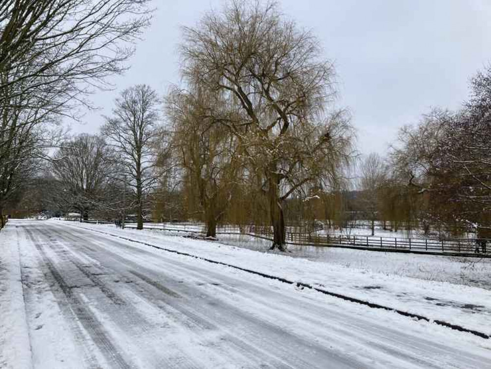 Snow at The Burys two weeks ago.