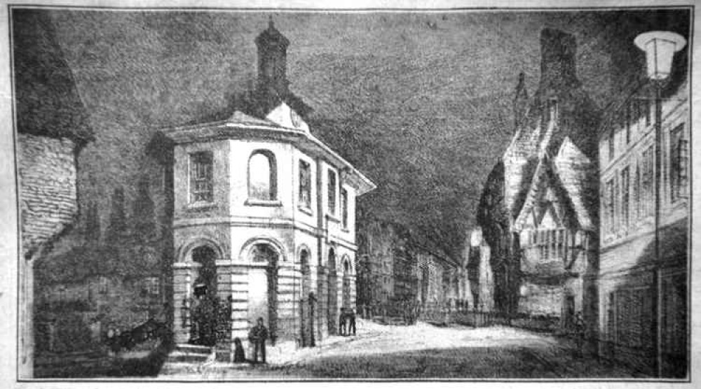 An image in The Graphic magazine of Godalming's street lighting in 1881. An image in The Graphic magazine of Godalming's street lighting in 1881.
